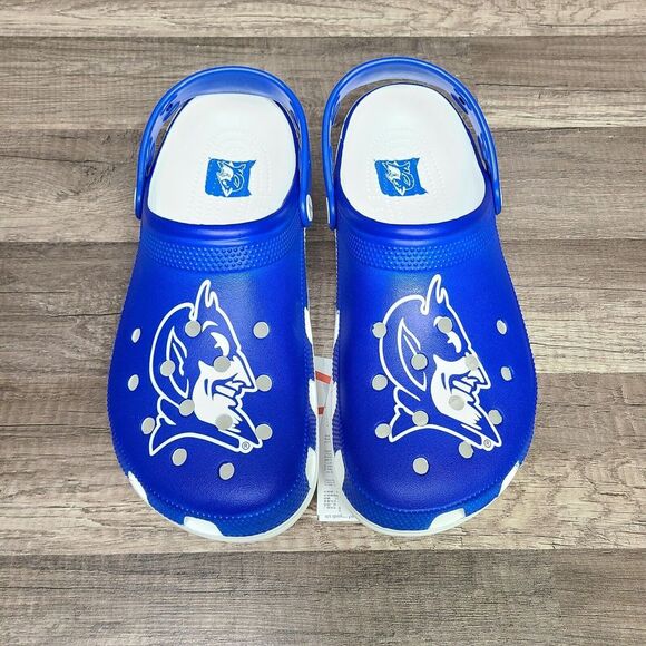Crocs Classic Duke University Blue Devils Clogs‎ Shoes Unisex Mens 10 Womens 12 - Picture 1 of 6